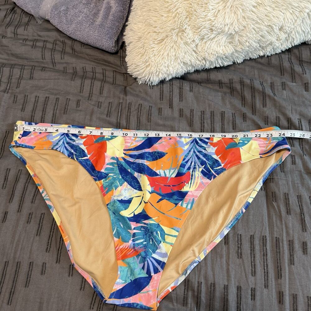 Old Navy Bikini Bottoms Women’s 4X Tropical Leaf Print Lined Swim Brief Beach - Picture 6 of 7